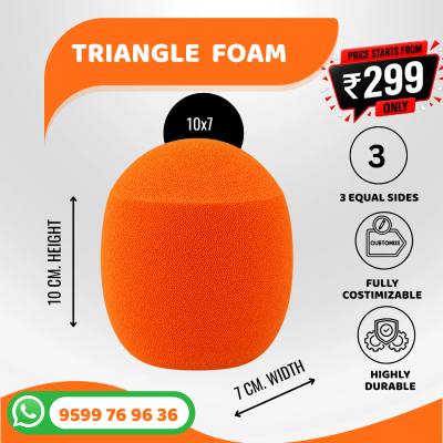 Triangle Shape Premium Quality Microphone Windshield